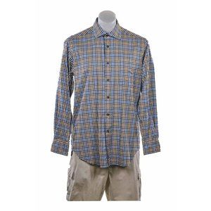 David Donahue Button Down Shirt LG Multi